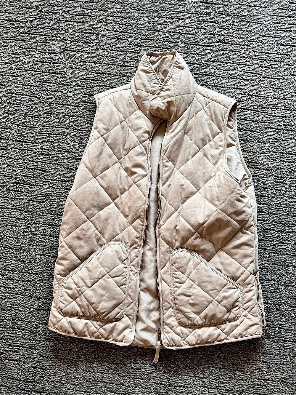 Quilted Vest in Pink Size Small